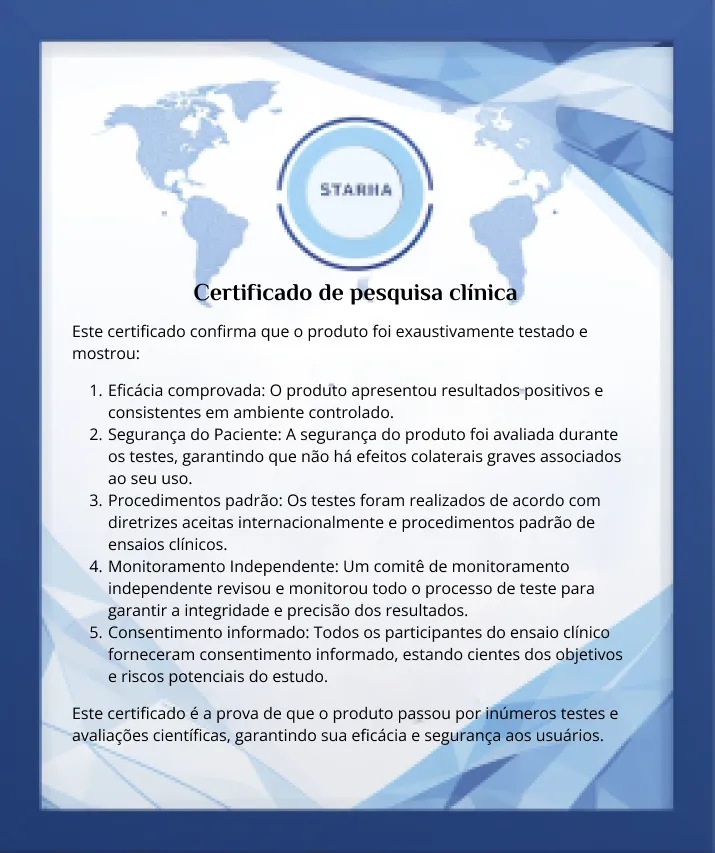 certificado para ensaios clínicos